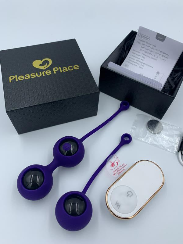 REMOTE PEARLS - 2 vibrating love balls with remote control
