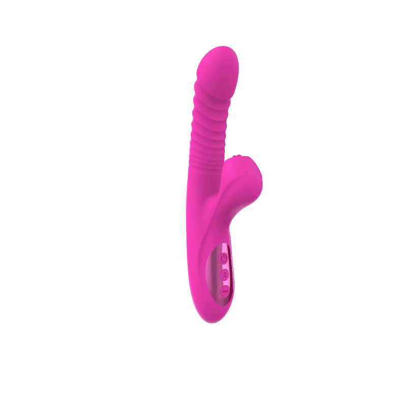 Miriam Pink - Thrusting vibrator with tongue