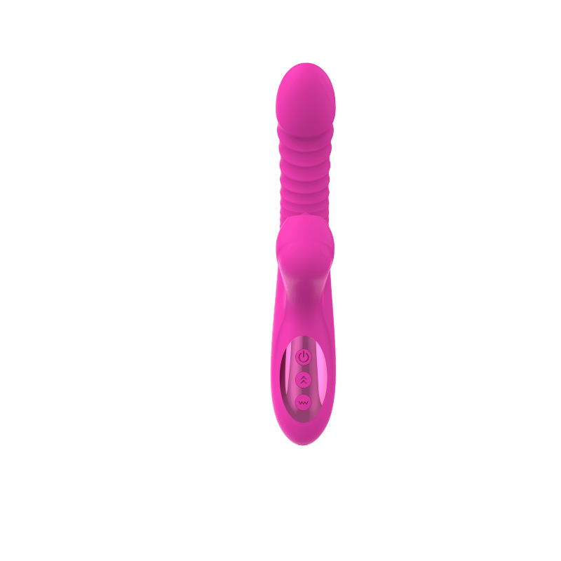 Miriam Pink - Thrusting vibrator with tongue