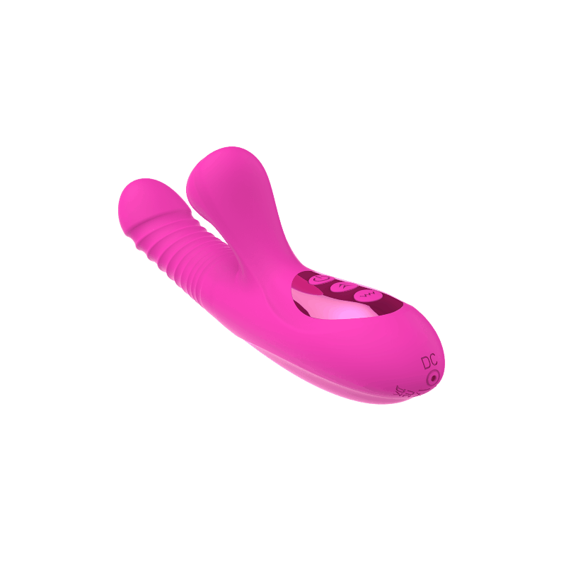 Miriam Pink - Thrusting vibrator with tongue