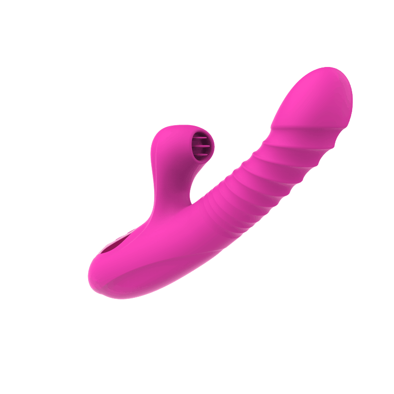 Miriam Pink - Thrusting vibrator with tongue