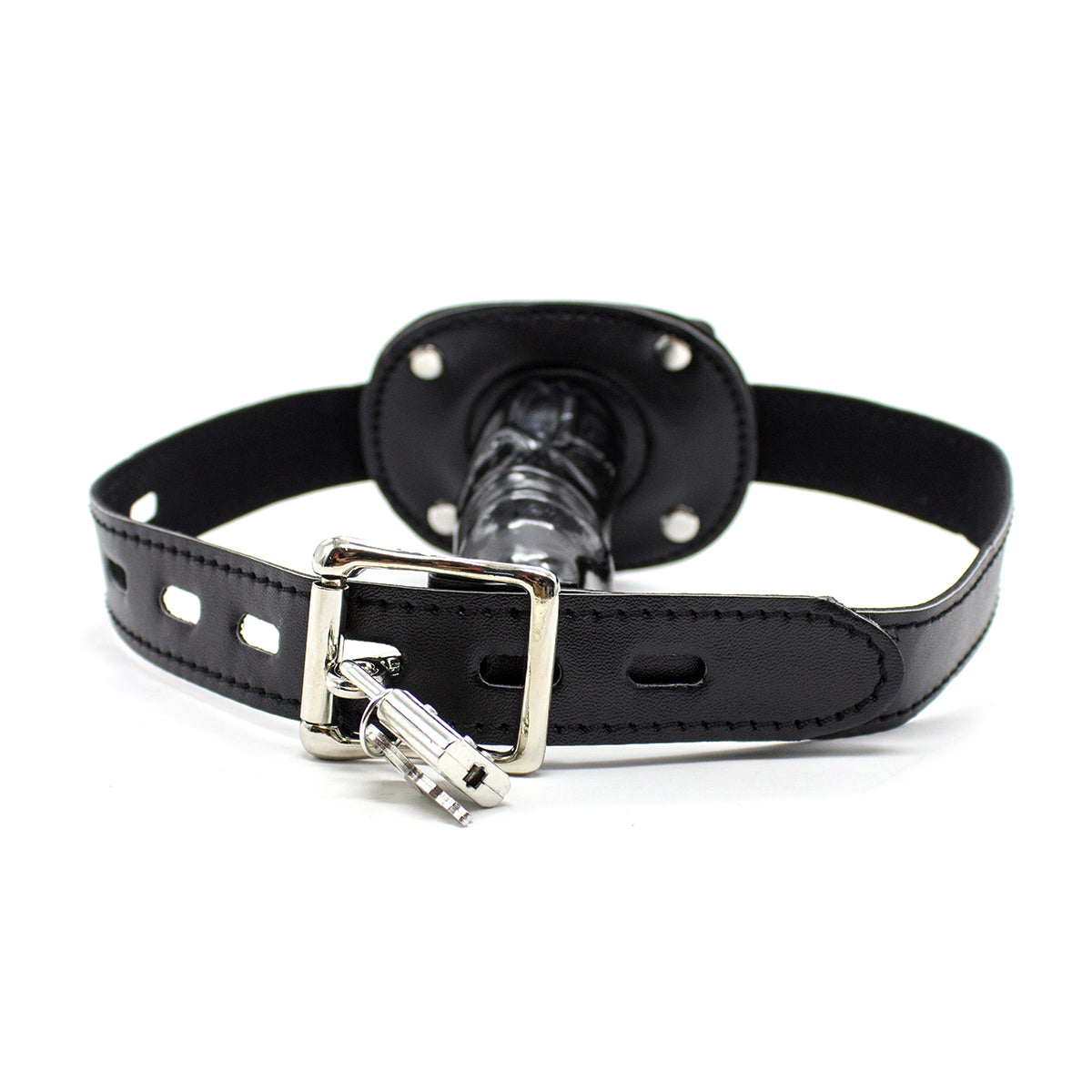 Kurzer TPE-Penisknebel mit Vorhängeschloss