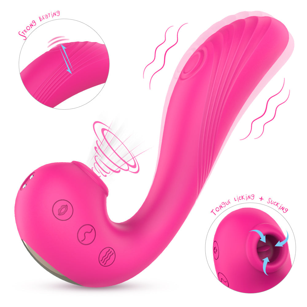 MY CLOUD - Vibrator with sucking and tapping