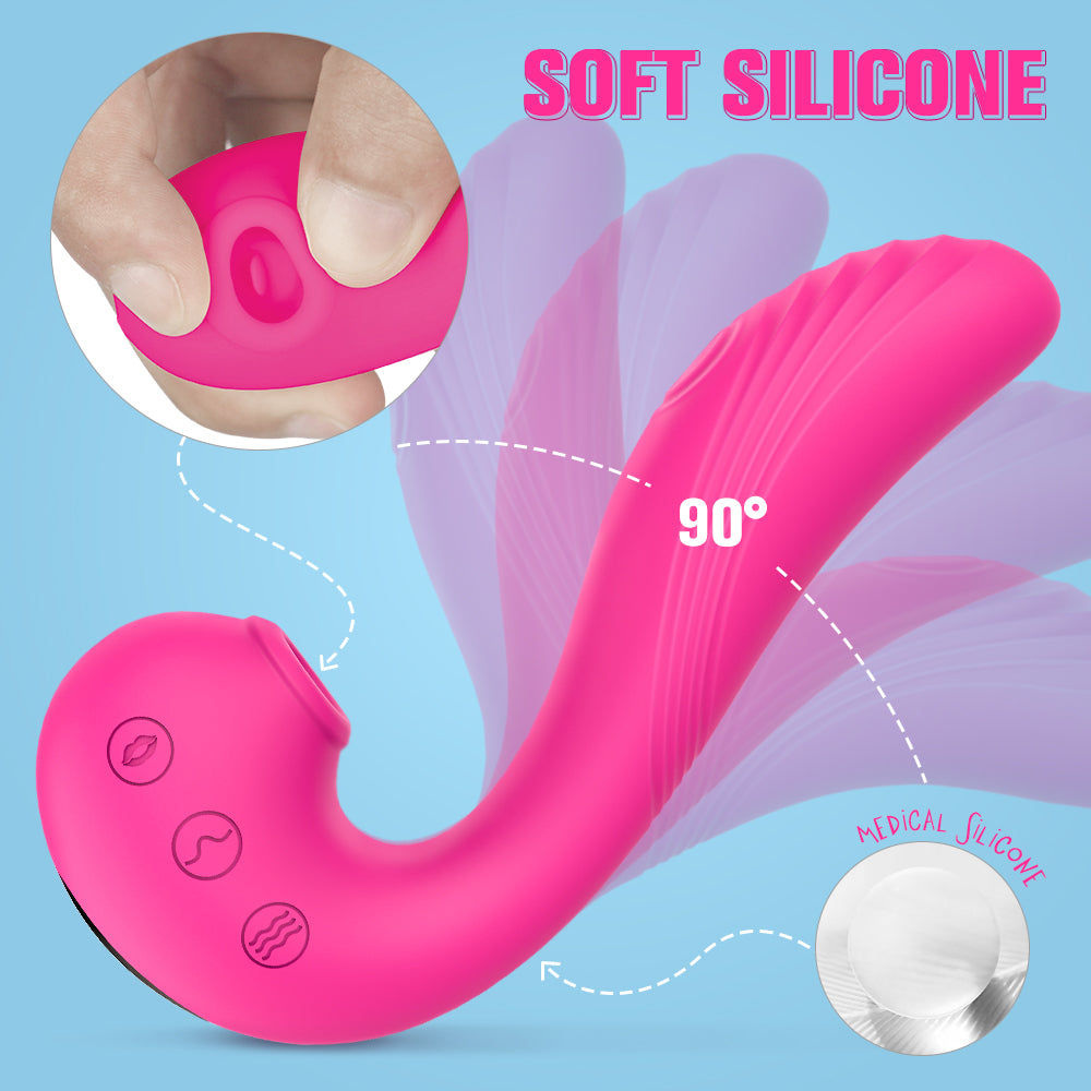 MY CLOUD - Vibrator with sucking and tapping