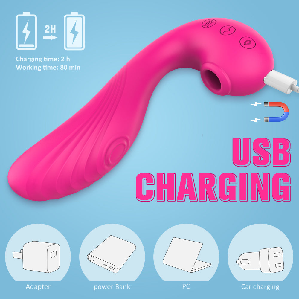MY CLOUD - Vibrator with sucking and tapping