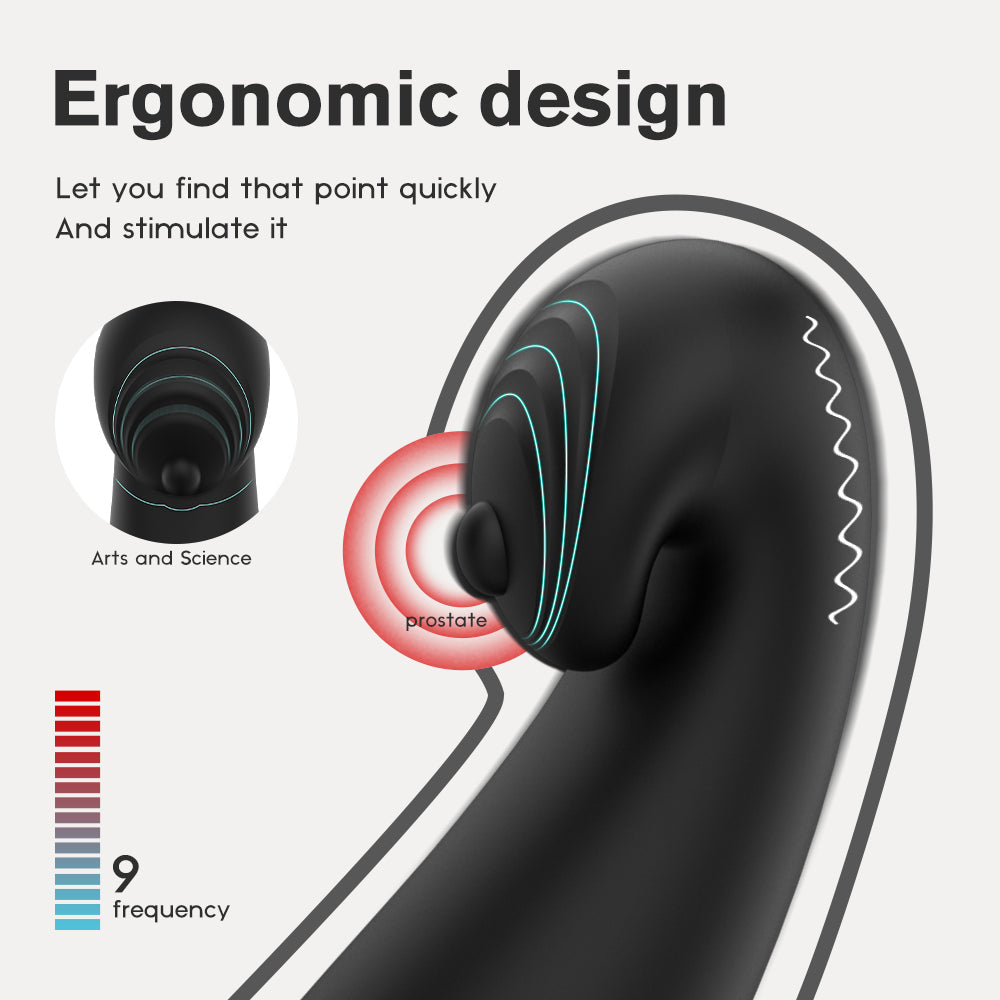 PLACE TIME -Prostate vibrator with penis and testicle ring
