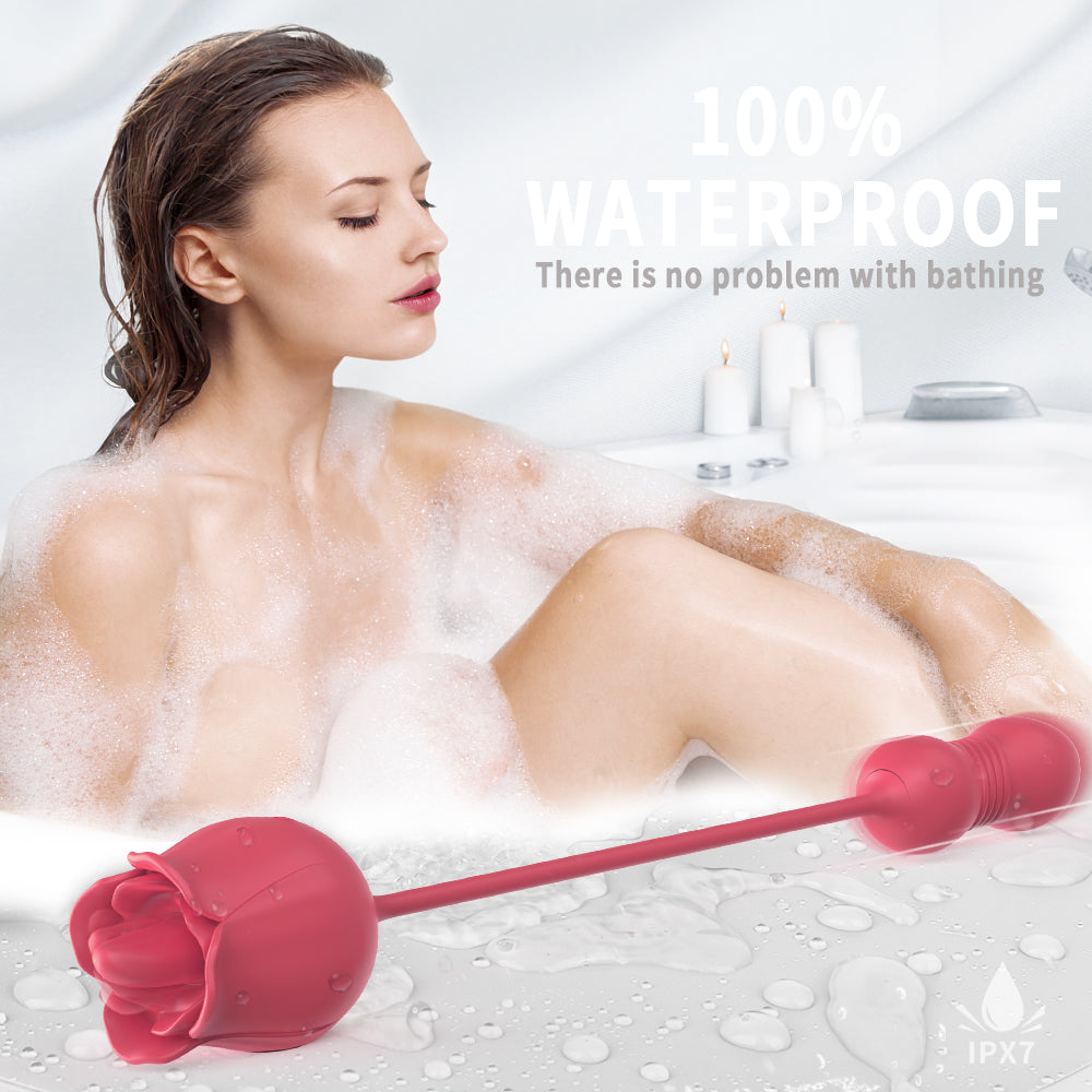 Wide RO - Vibrator with vibrating tongue and vibrating egg with thrust function