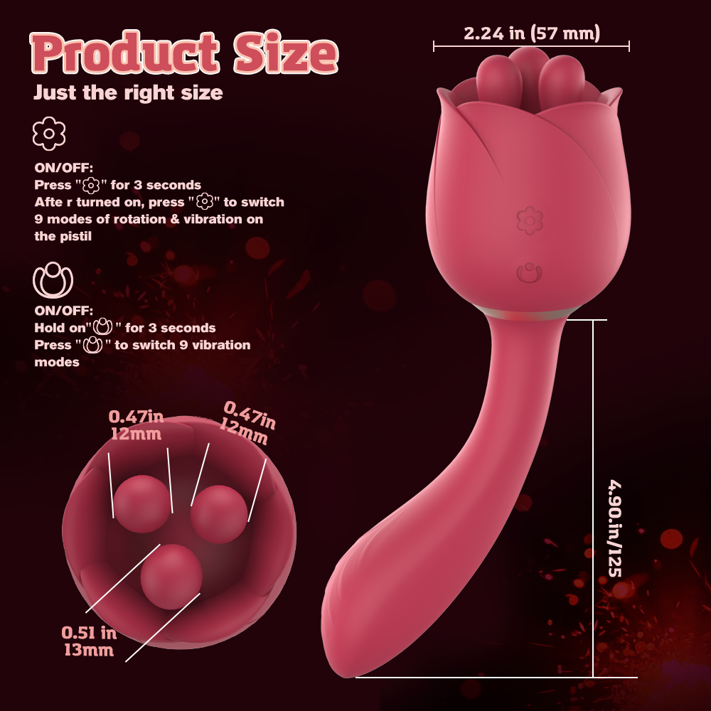 RO ME UP - Vibrator with rotation