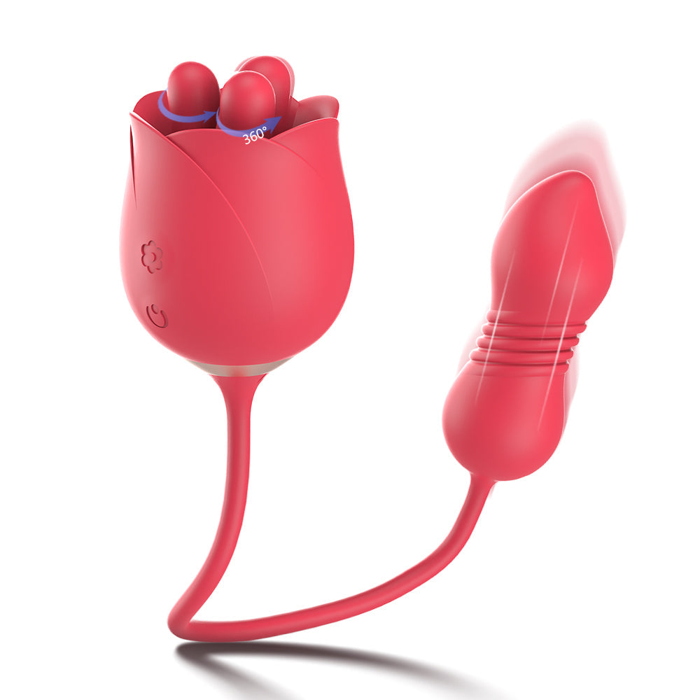 Wide one RO - Vibrator with rotation and vibrating egg with thrust function