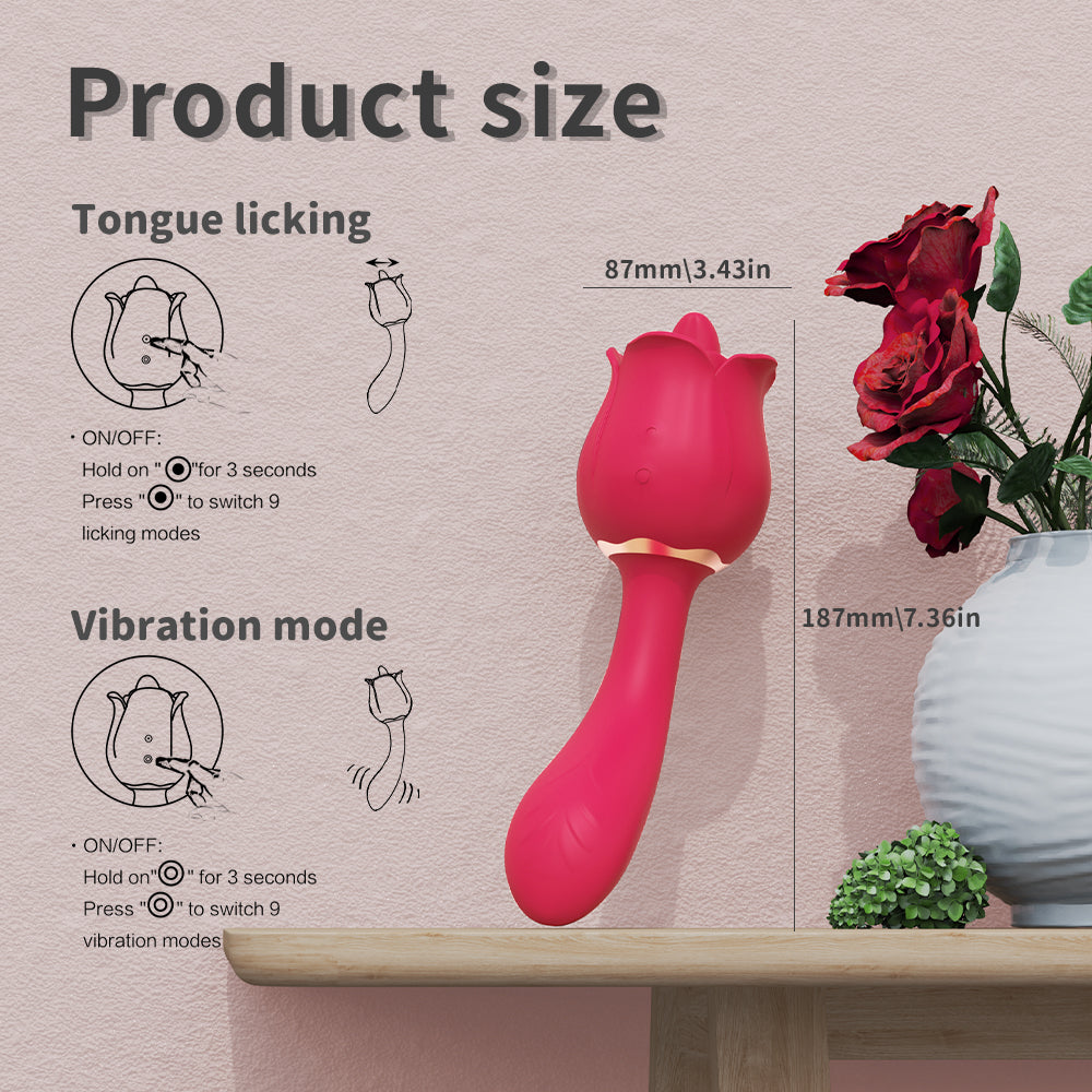 RO ME vibrator with vibrating tongue