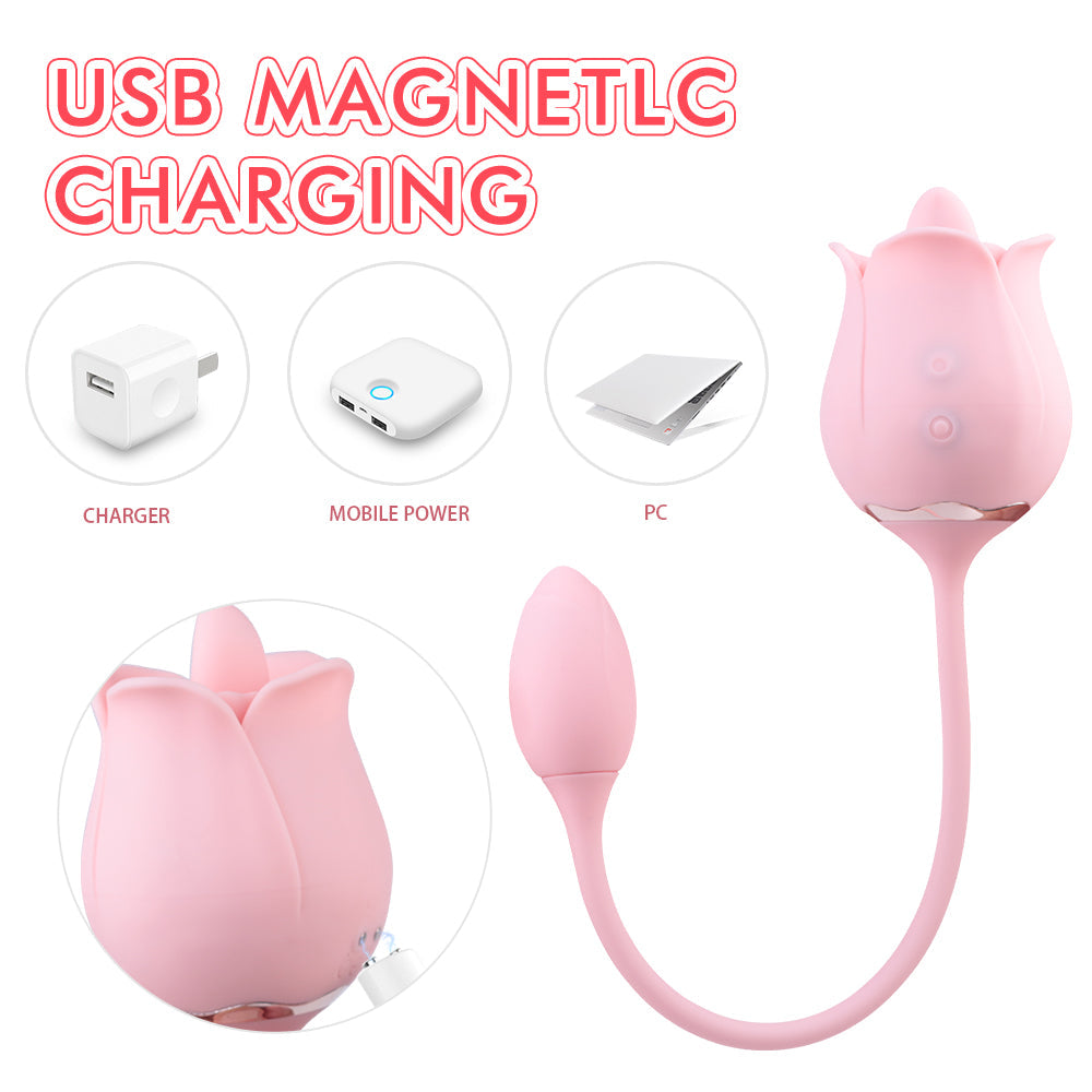 RO TEAM - Vibrator with vibrating tongue