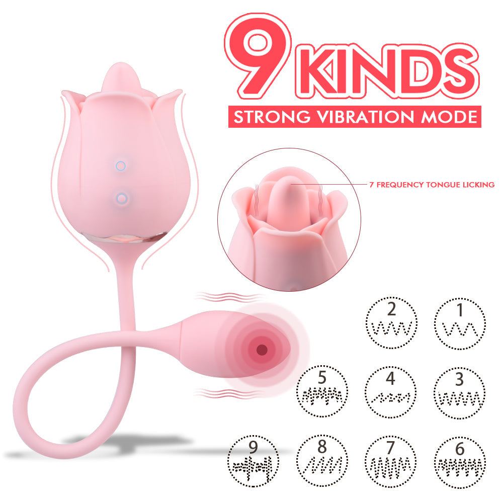RO TEAM - Vibrator with vibrating tongue