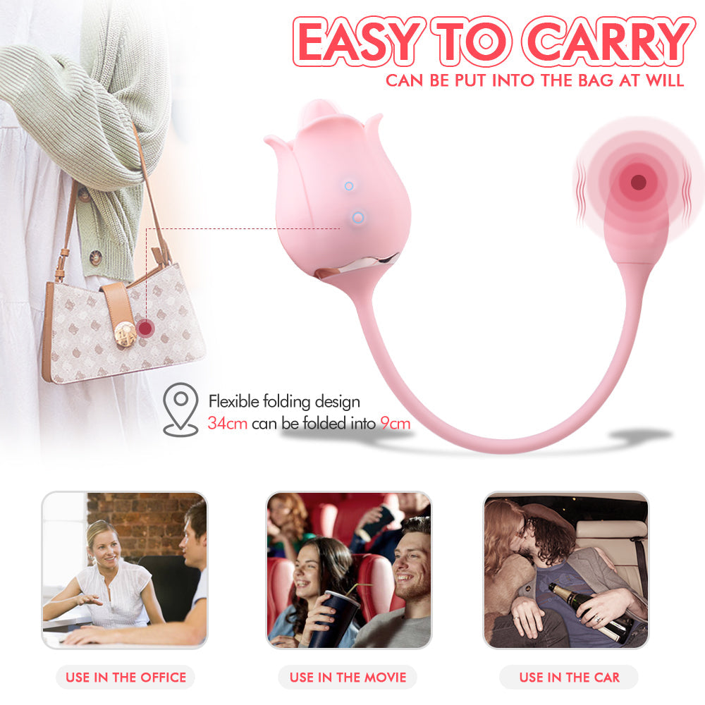 RO TEAM - Vibrator with vibrating tongue