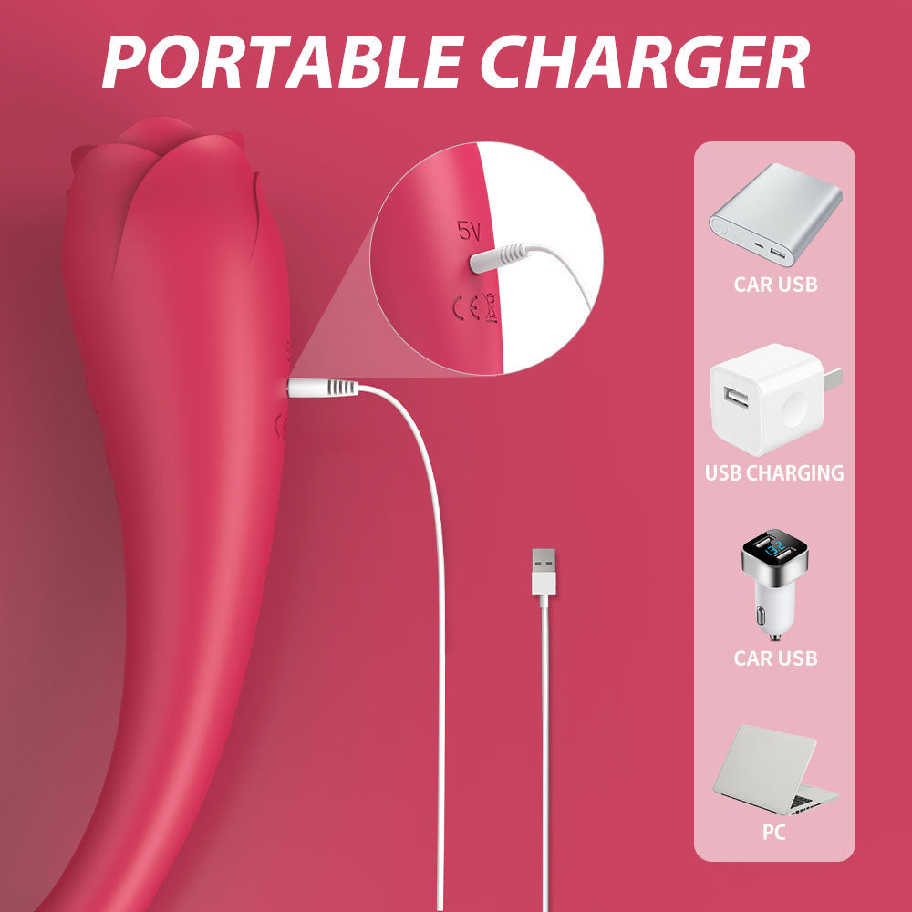 RO PLUS - G spot vibrator with vibrating tongue
