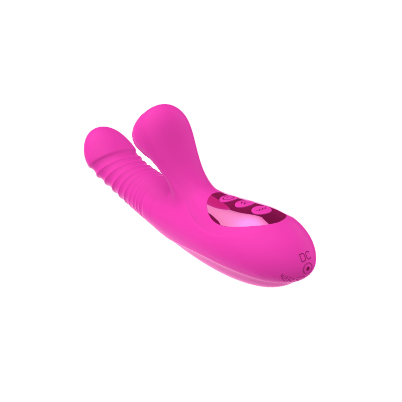 Miriam Pink - Stoßender Vibrator mit Zunge