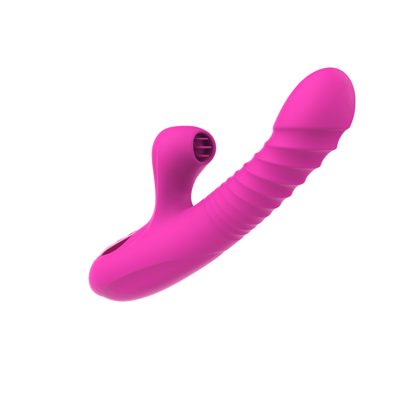 Miriam Pink - Stoßender Vibrator mit Zunge