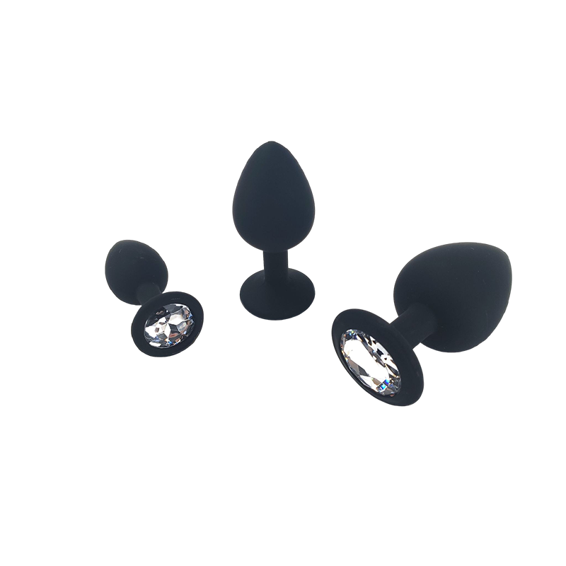 Diamond Anal Plug Set aus Silikon S/ M/L