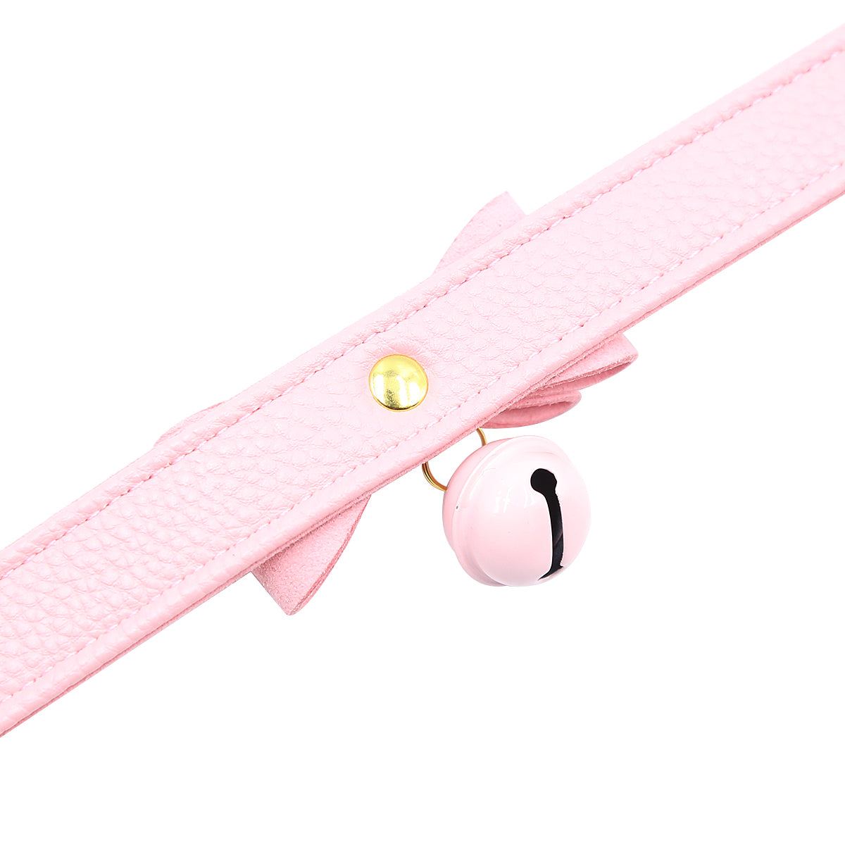 Golden Kitty Cat Bell Collar rosa