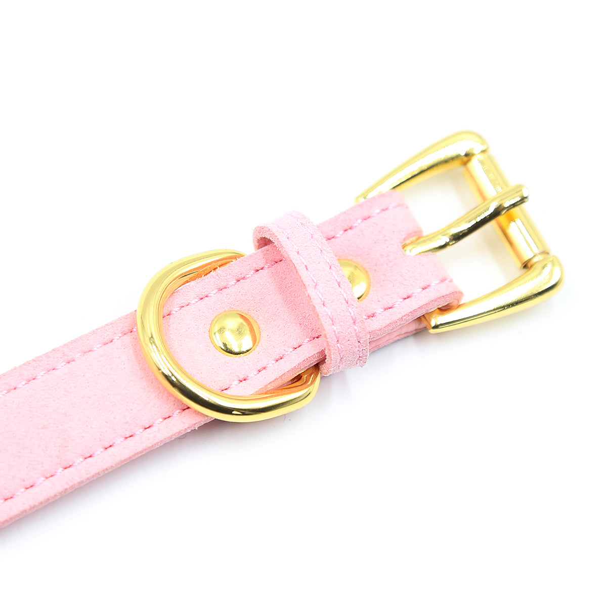 Golden Kitty Cat Bell Collar rosa