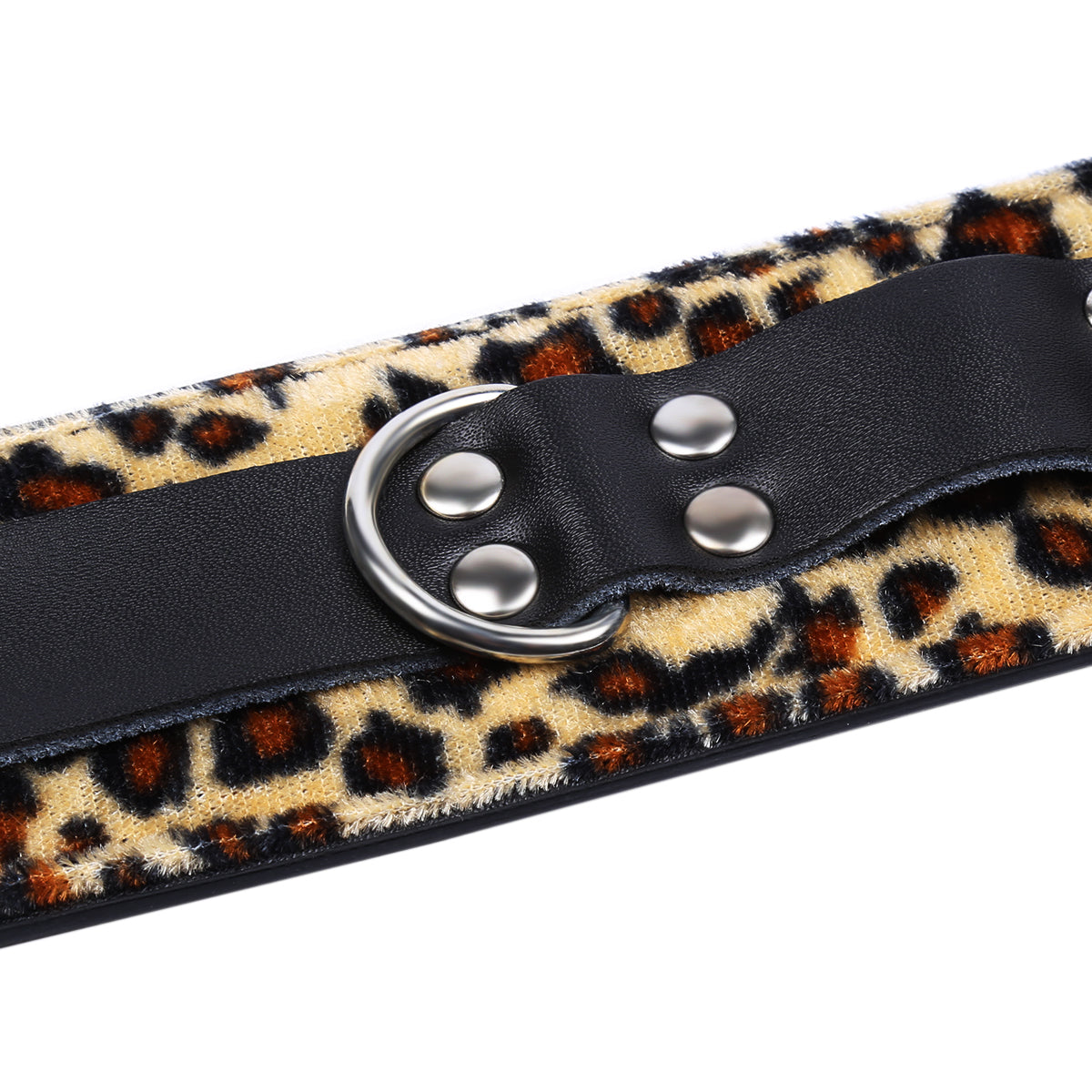 Virna - Leopard Real Leather Wrist restraint echtleder Fussfesseln M