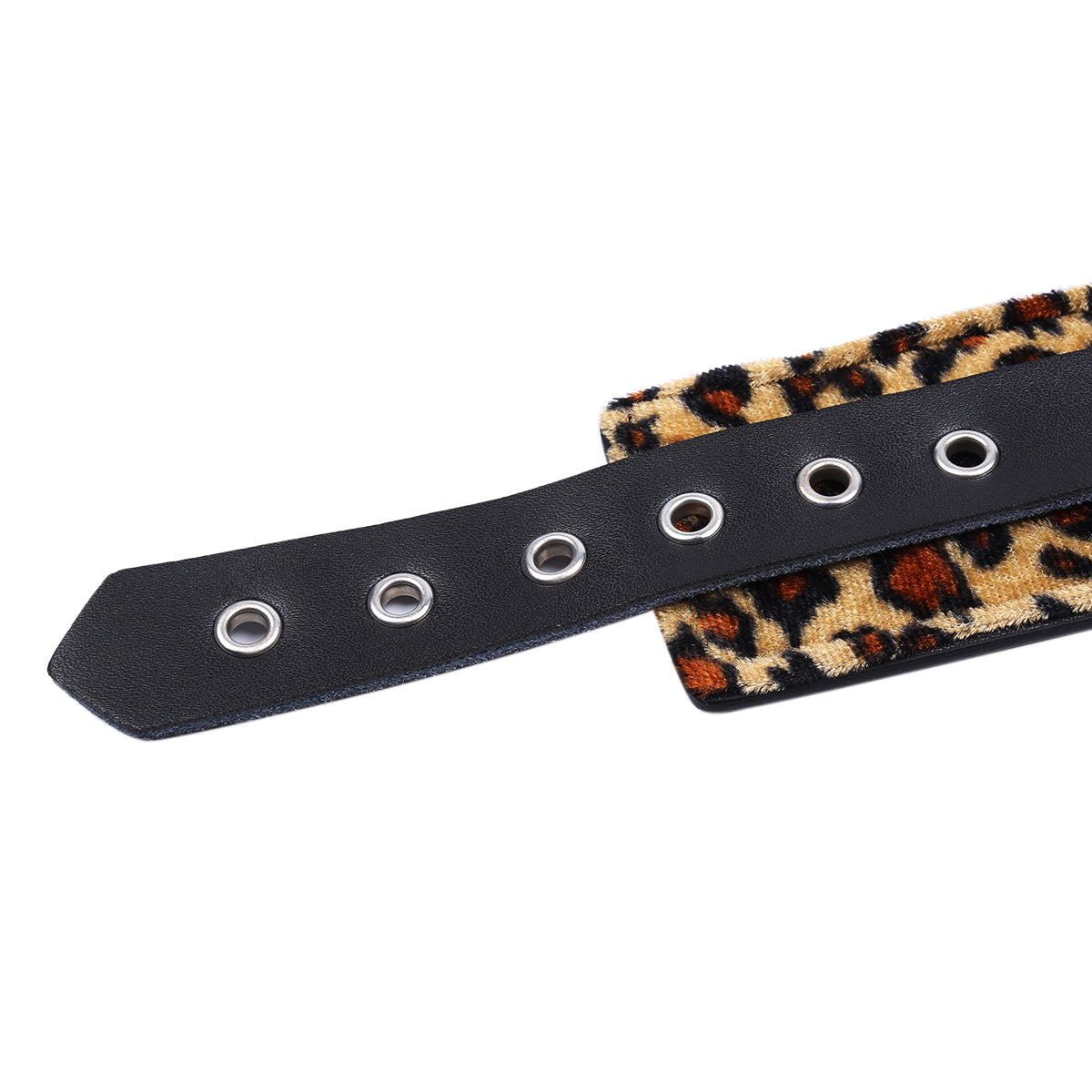 Virna - Leopard Real Leather Wrist restraint echtleder Fussfesseln M