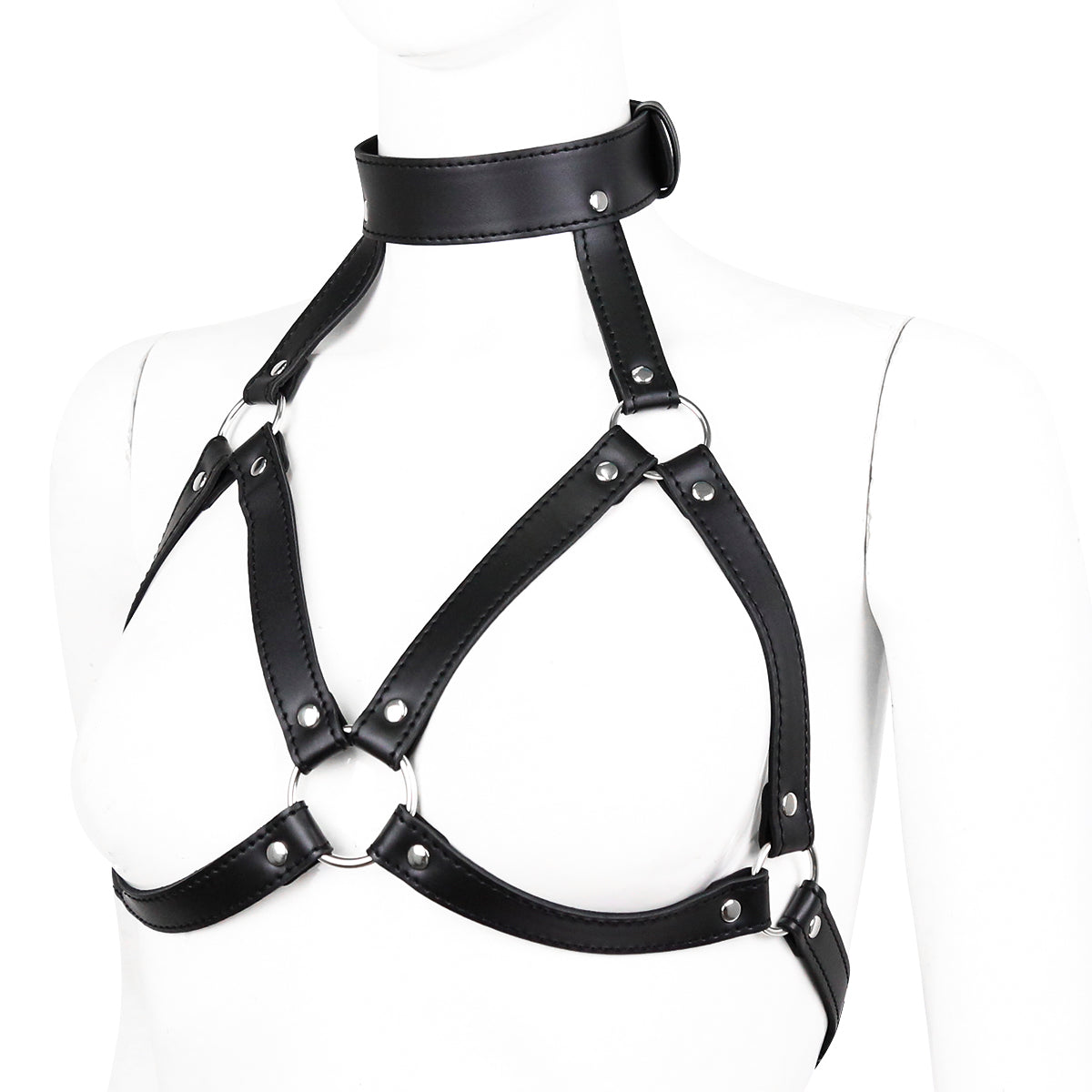 Haedea - sexy Brust Harness mit Halsband