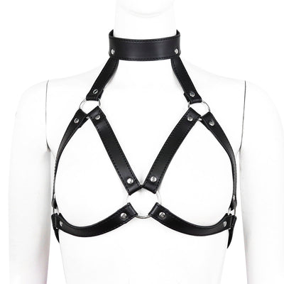 Haedea - sexy Brust Harness mit Halsband