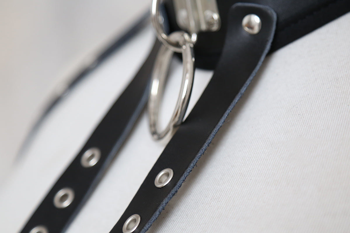 L-Fetish Leather Queen Body Harness