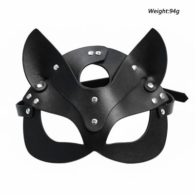 Katzen Maske - Cat PU Mask Hood