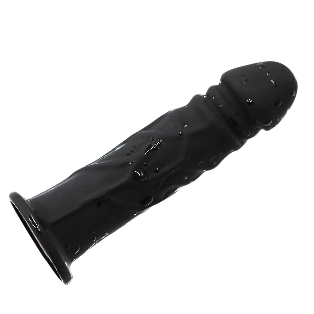 Shiny PVC Strap On(Long Dildo) Schwarz