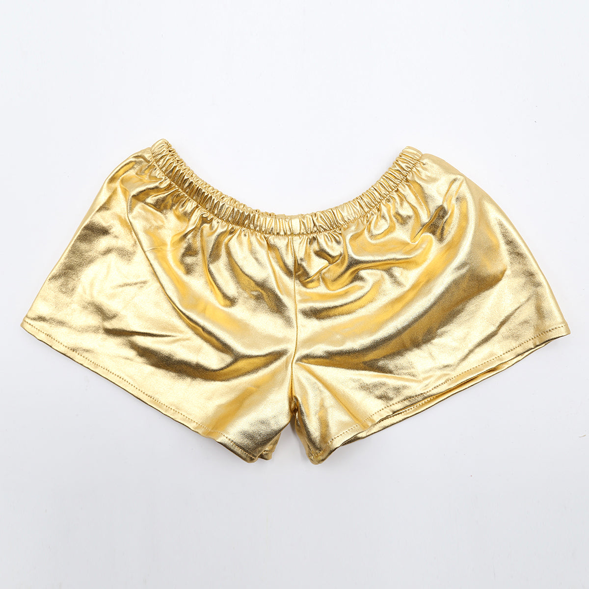 Spandex Frau Boxers Shorts goldfarbend