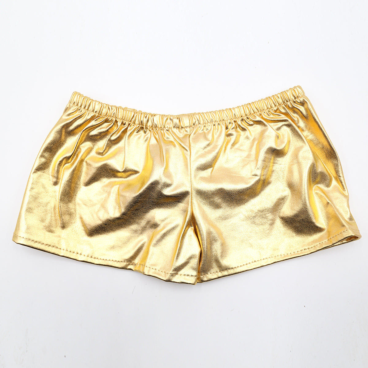 Spandex Frau Boxers Shorts goldfarbend