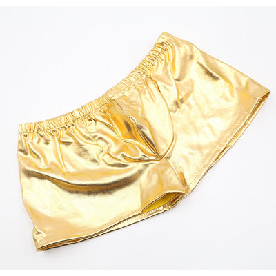 Spandex Frau Boxers Shorts goldfarbend