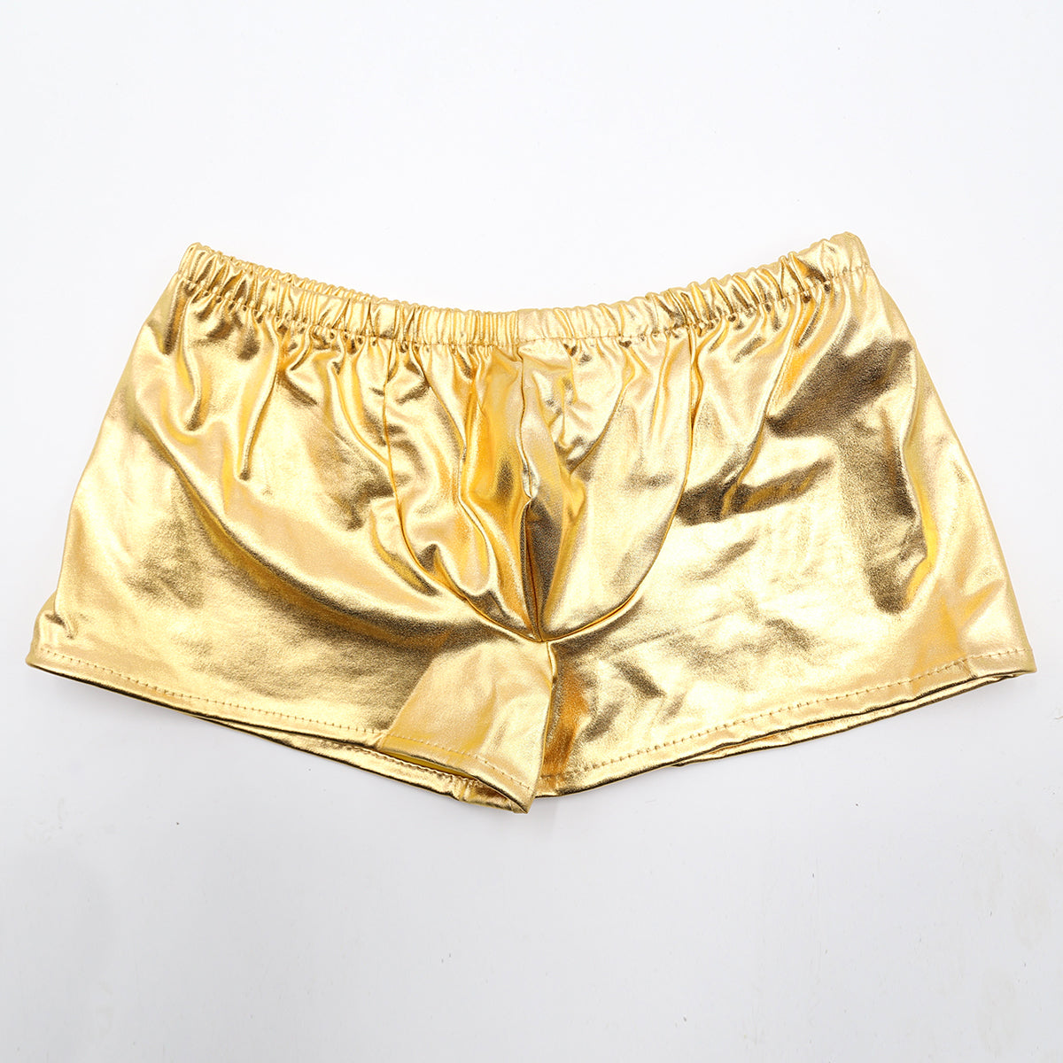 Spandex Frau Boxers Shorts goldfarbend