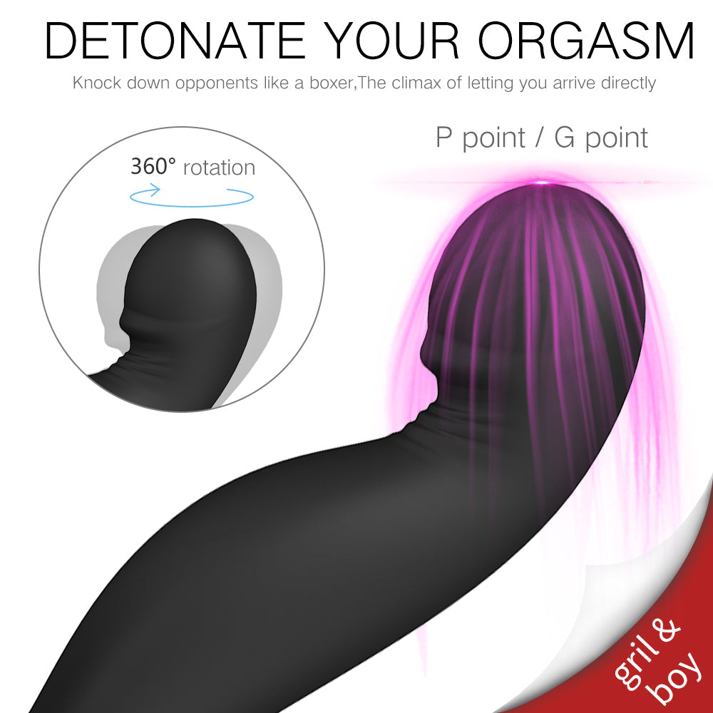 FULL PLACE - strong rotating prostate vibrator with two motors