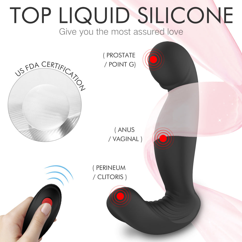 FULL PLACE - strong rotating prostate vibrator with two motors