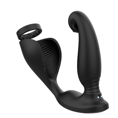 PLACE TIME vibrador prostático con anillo para pene y testículos