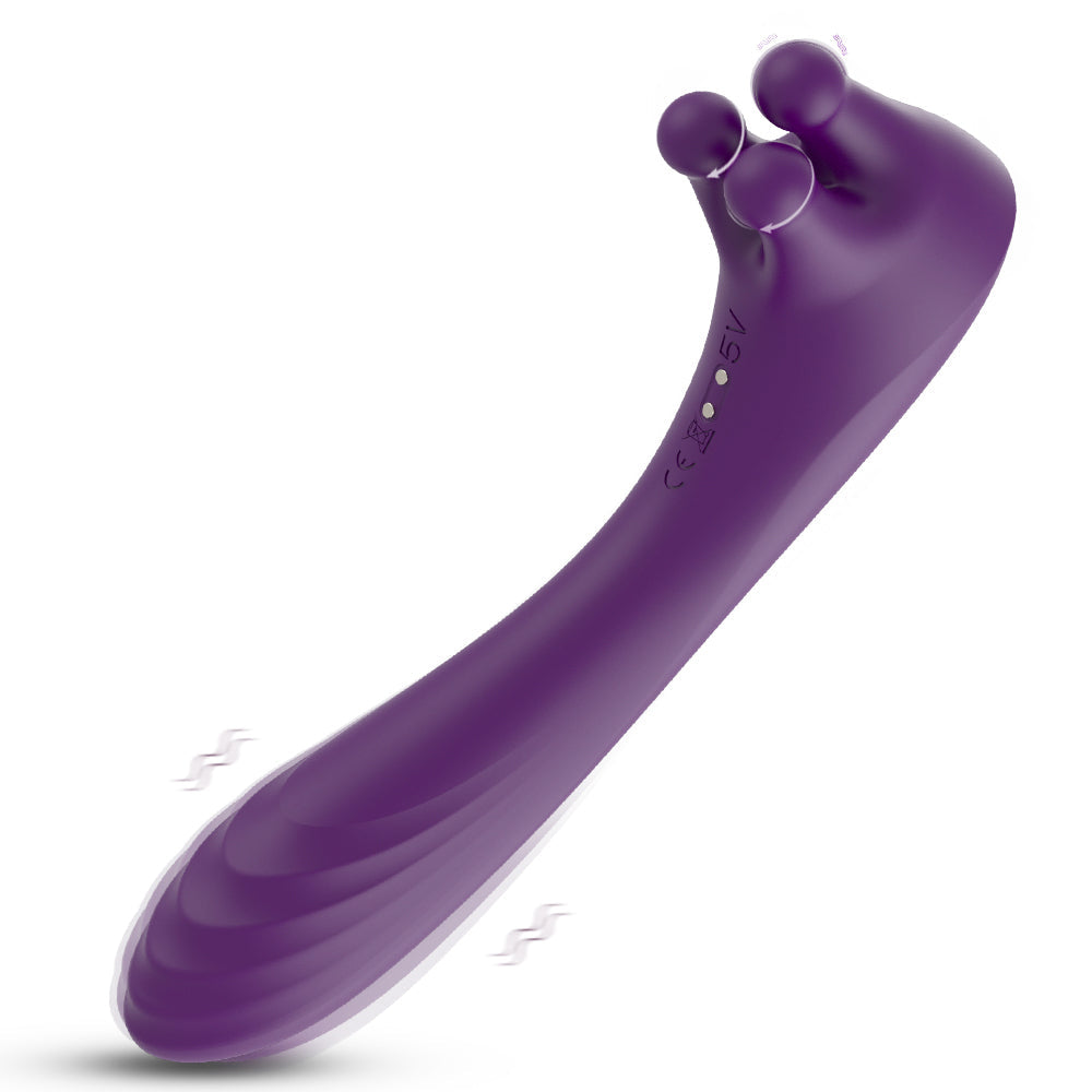 Vibro 15 - Vibrador con 3 bolas vibro en el cabezal de masaje 2 motores 