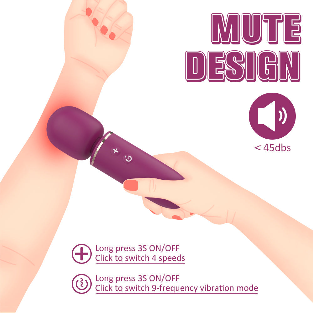 Surprise two - Wand Massager made of silicone + ABS 