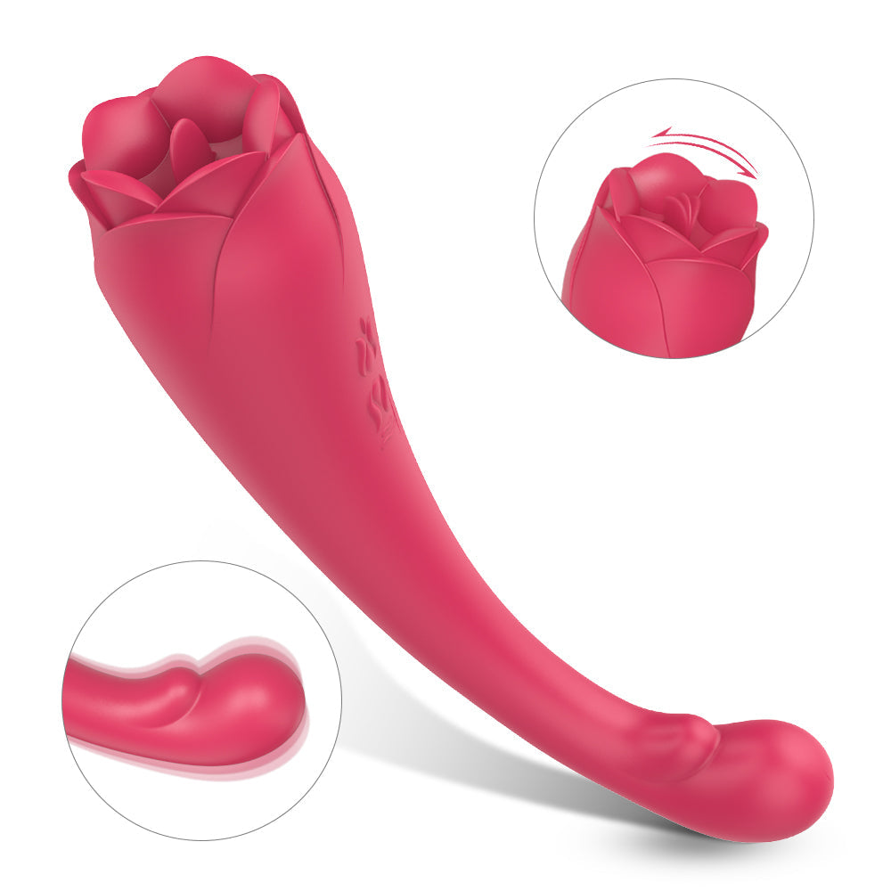 RO PLUS - Vibrador punto G con lengua vibrante 