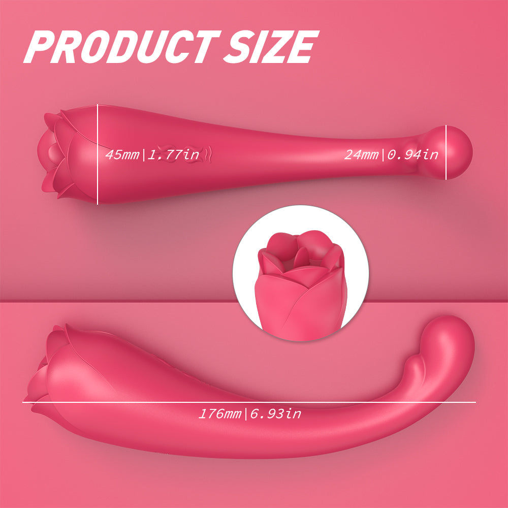 RO PLUS - Vibrador punto G con lengua vibrante 